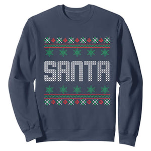I'm So Good Santa Came Twice Santa Sweatshirt Funny Ugly Matching Couple Christmas Outfit Pajama TS10 Navy Print Your Wear