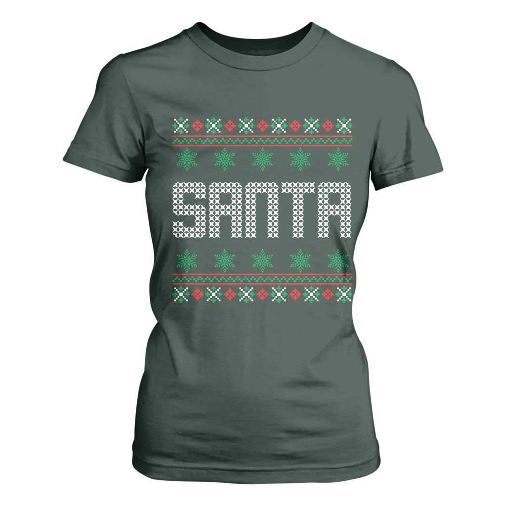 I'm So Good Santa Came Twice Santa T Shirt For Women Funny Ugly Matching Couple Christmas Outfit Pajama TS10 Dark Forest Green Print Your Wear
