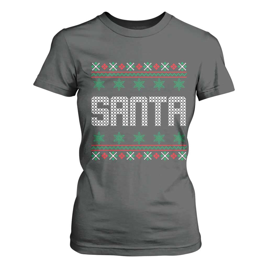 I'm So Good Santa Came Twice Santa T Shirt For Women Funny Ugly Matching Couple Christmas Outfit Pajama TS10 Dark Heather Print Your Wear