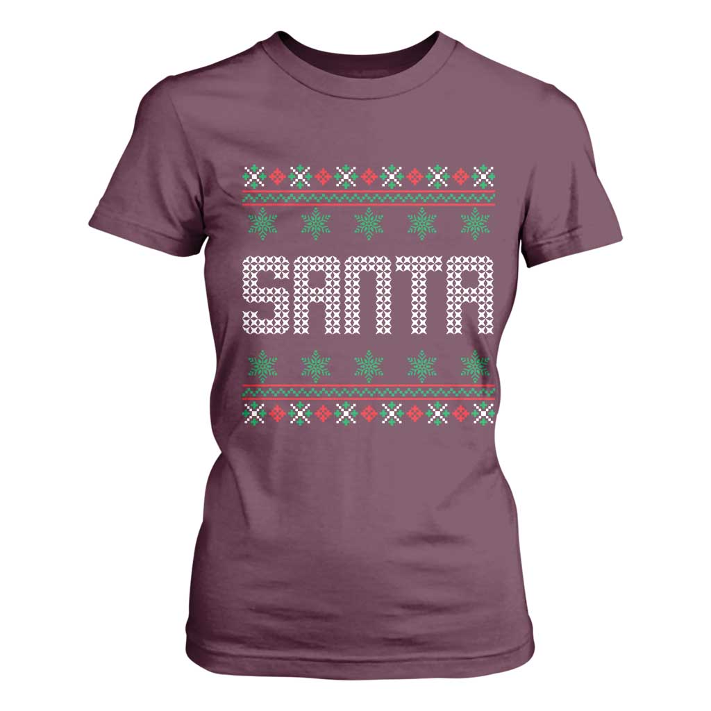 I'm So Good Santa Came Twice Santa T Shirt For Women Funny Ugly Matching Couple Christmas Outfit Pajama TS10 Maroon Print Your Wear