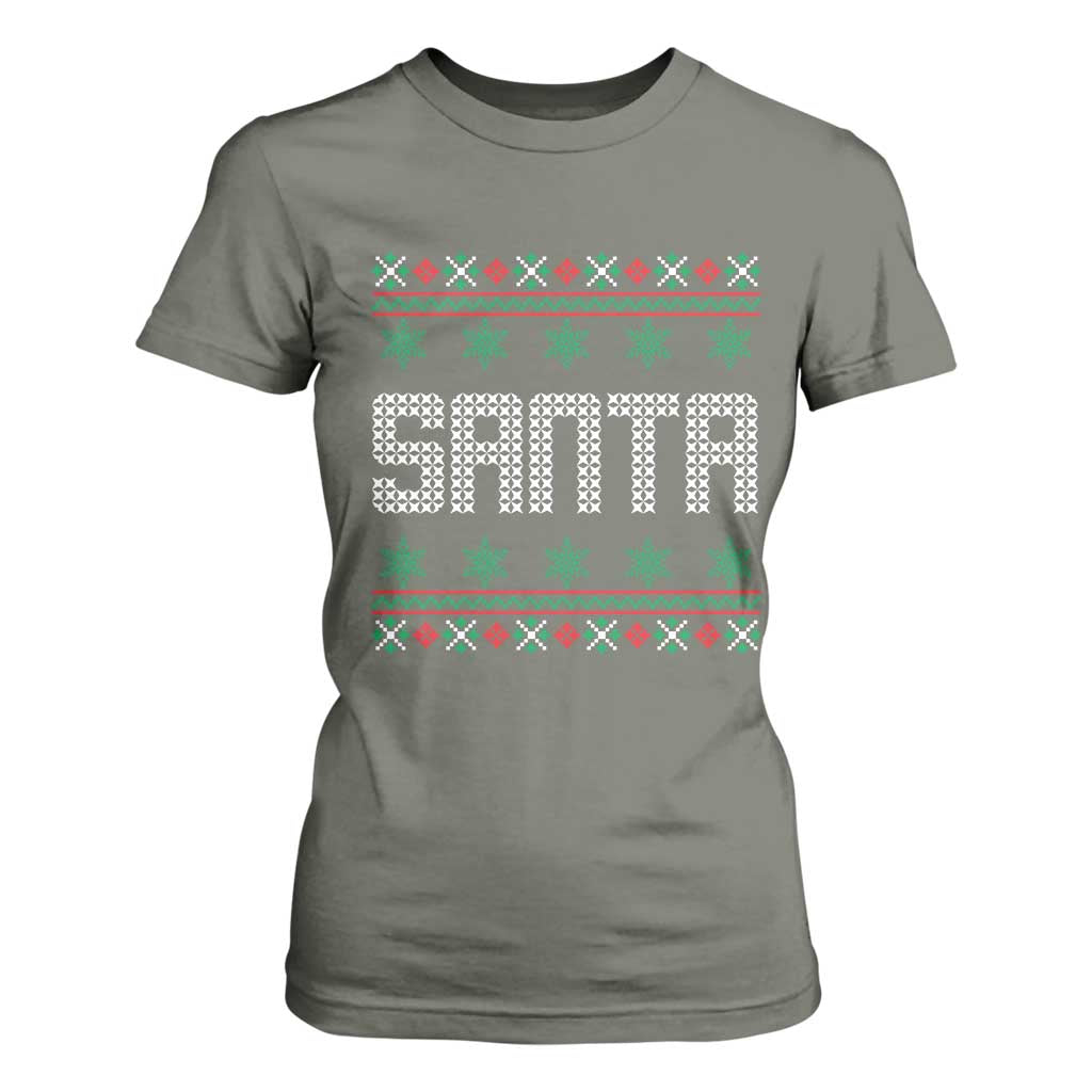 I'm So Good Santa Came Twice Santa T Shirt For Women Funny Ugly Matching Couple Christmas Outfit Pajama TS10 Military Green Print Your Wear