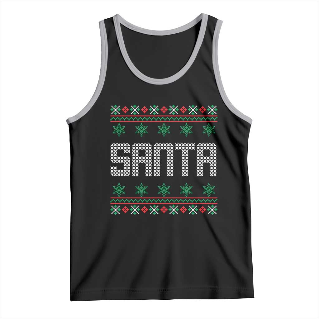 I'm So Good Santa Came Twice Santa Tank Top Funny Ugly Matching Couple Christmas Outfit Pajama TS10 Black Athletic Heather Print Your Wear