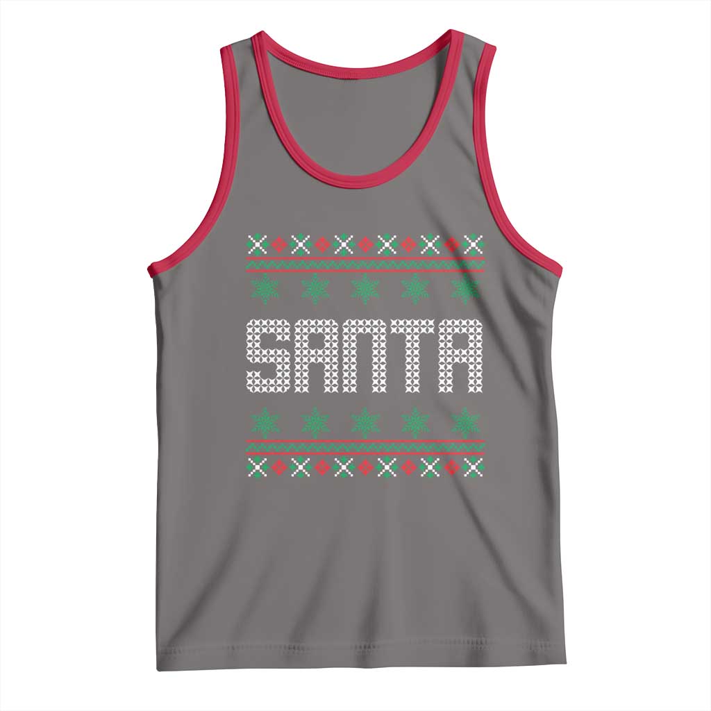 I'm So Good Santa Came Twice Santa Tank Top Funny Ugly Matching Couple Christmas Outfit Pajama TS10 Deep Heather Red Print Your Wear