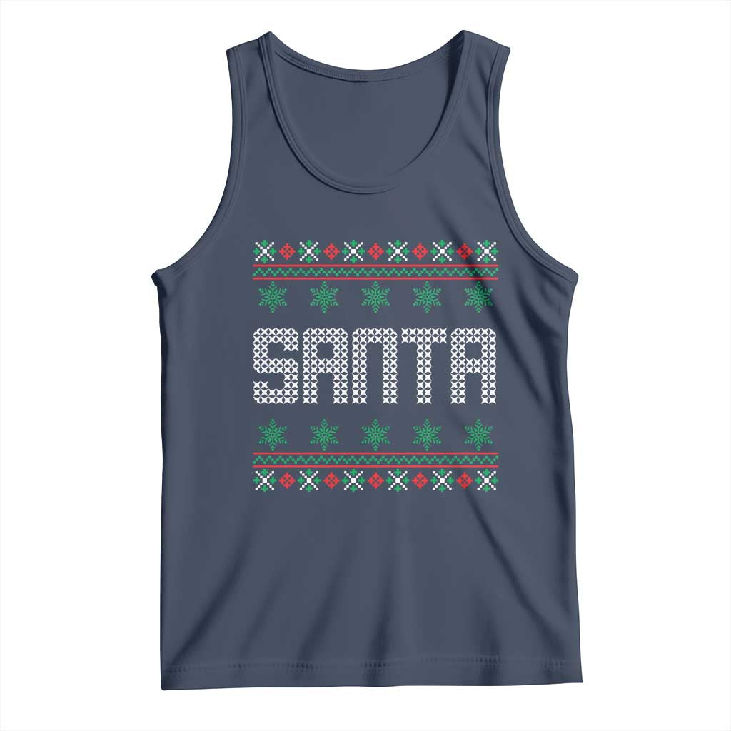 I'm So Good Santa Came Twice Santa Tank Top Funny Ugly Matching Couple Christmas Outfit Pajama TS10 Navy Print Your Wear