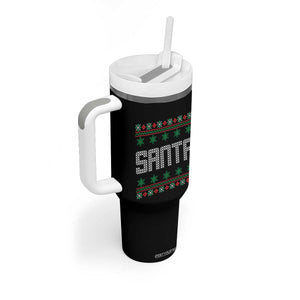 I'm So Good Santa Came Twice Santa Tumbler With Handle Funny Ugly Matching Couple Christmas Outfit Pajama TS10 Print Your Wear