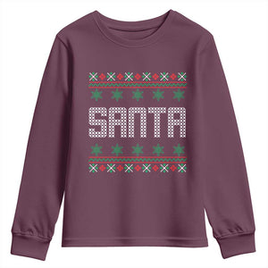 I'm So Good Santa Came Twice Santa Youth Sweatshirt Funny Ugly Matching Couple Christmas Outfit Pajama TS10 Maroon Print Your Wear