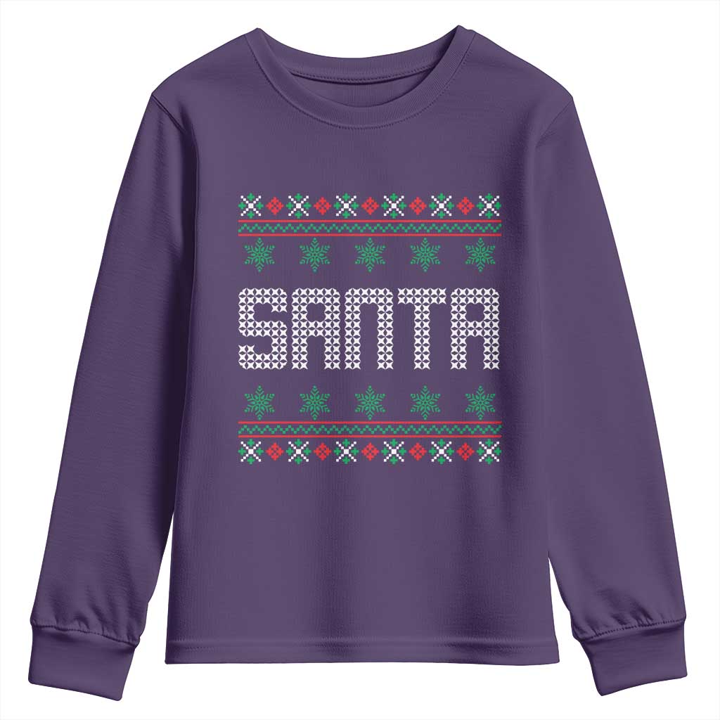 I'm So Good Santa Came Twice Santa Youth Sweatshirt Funny Ugly Matching Couple Christmas Outfit Pajama TS10 Purple Print Your Wear