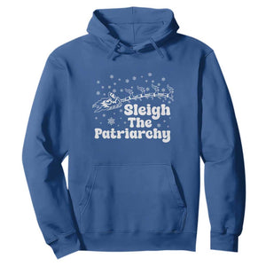 Sleigh The Patriarchy Hoodie Christmas Feminist Womens Rights TS10 Royal Blue Print Your Wear