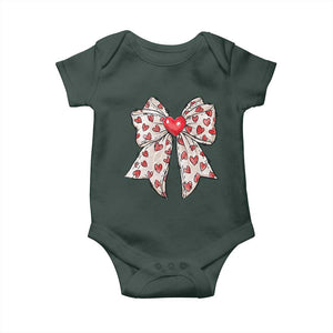 Coquette Valentine's Day Baby Onesie Heart Bow TS10 Print Your Wear