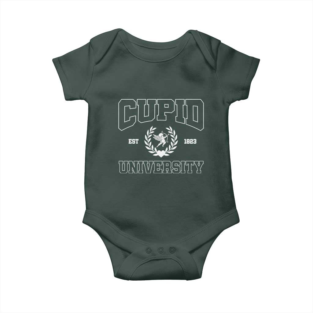 Cupid University Baby Onesie Cute Valentine's Day Funny College TS10 Print Your Wear