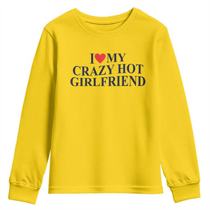I Love My Girlfriend Youth Sweatshirt Funny Gift for Him Boyfriend Valentine Hot Girlfriend TS10 Daisy Print Your Wear