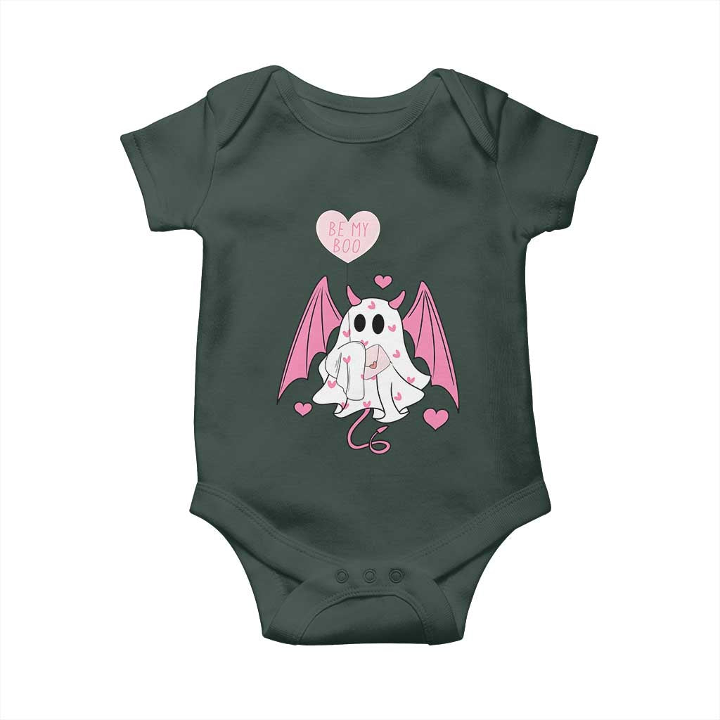 Valentines Ghost Baby Onesie Be My Boo Cute Funny TS10 Print Your Wear