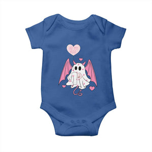 Valentines Ghost Baby Onesie Be My Boo Cute Funny TS10 Royal Blue Print Your Wear