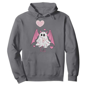 Valentines Ghost Hoodie Be My Boo Cute Funny TS10 Charcoal Print Your Wear
