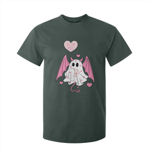 Valentines Ghost T Shirt For Kid Be My Boo Cute Funny TS10 Dark Forest Green Print Your Wear