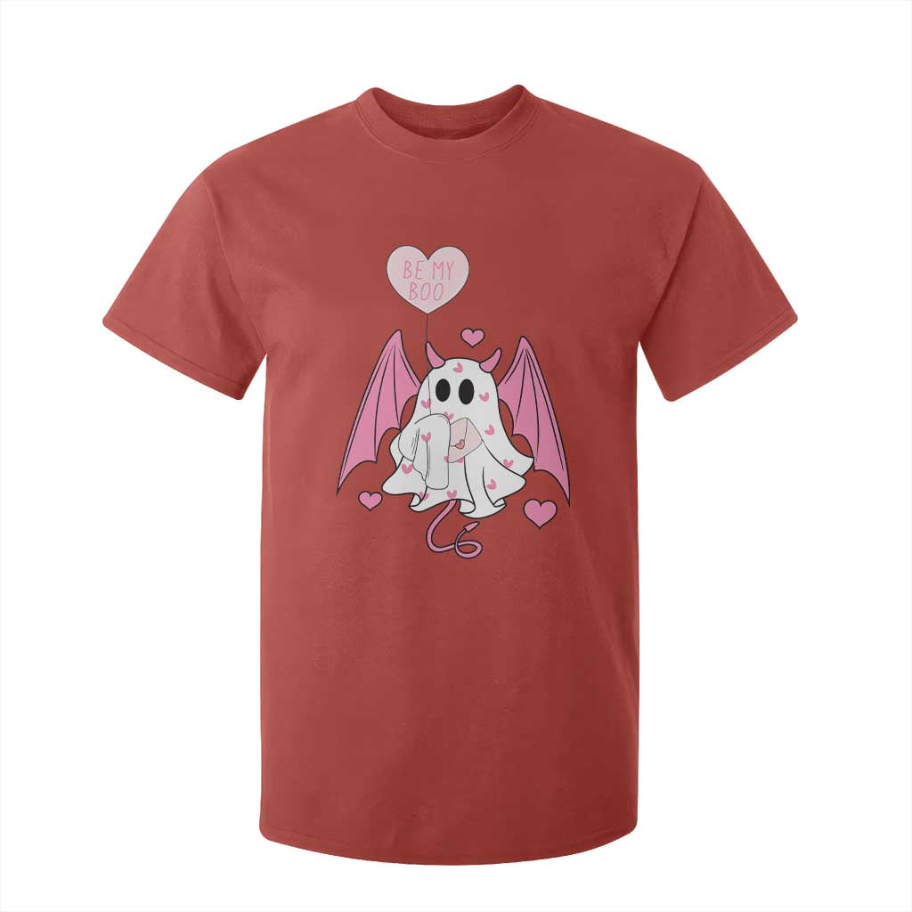 Valentines Ghost T Shirt For Kid Be My Boo Cute Funny TS10 Red Print Your Wear