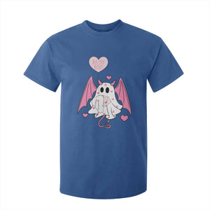 Valentines Ghost T Shirt For Kid Be My Boo Cute Funny TS10 Royal Blue Print Your Wear