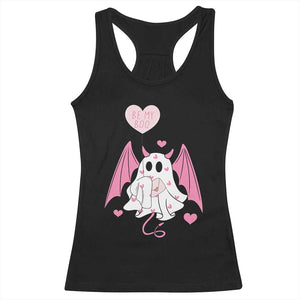 Valentines Ghost Racerback Tank Top Be My Boo Cute Funny TS10 Black Print Your Wear