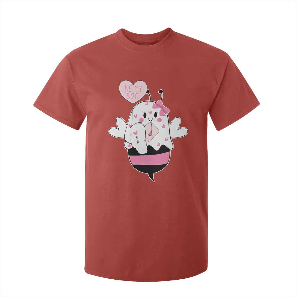 Valentines Ghost T Shirt For Kid Be My Boo Bee Boobee Coquette Cute Funny TS10 Red Print Your Wear