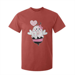 Valentines Ghost T Shirt For Kid Be My Boo Bee Boobee Coquette Cute Funny TS10 Red Print Your Wear