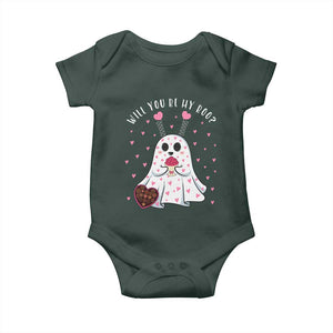 Valentines Ghost Baby Onesie Will You Be My Boo Cute Funny TS10 Print Your Wear