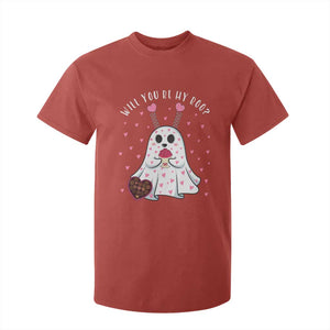 Valentines Ghost T Shirt For Kid Will You Be My Boo Cute Funny TS10 Red Print Your Wear