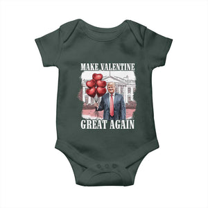 Happy Trump Valentines Day Baby Onesie Daddys Home White House 2025 Make Valentine Great Again TS10 Print Your Wear
