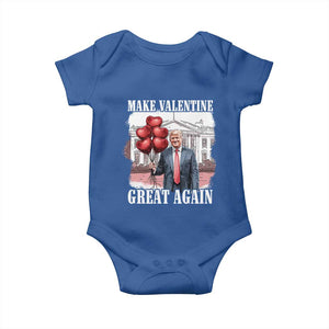 Happy Trump Valentines Day Baby Onesie Daddys Home White House 2025 Make Valentine Great Again TS10 Royal Blue Print Your Wear