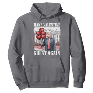 Happy Trump Valentines Day Hoodie Daddys Home White House 2025 Make Valentine Great Again TS10 Charcoal Print Your Wear