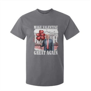 Happy Trump Valentines Day T Shirt For Kid Daddys Home White House 2025 Make Valentine Great Again TS10 Charcoal Print Your Wear