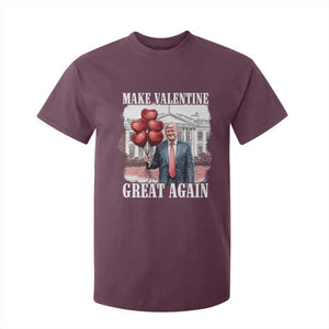 Happy Trump Valentines Day T Shirt For Kid Daddys Home White House 2025 Make Valentine Great Again TS10 Maroon Print Your Wear