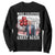 Happy Trump Valentines Day Sweatshirt Daddys Home White House 2025 Make Valentine Great Again TS10 Black Print Your Wear