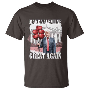 Happy Trump Valentines Day T Shirt Daddys Home White House 2025 Make Valentine Great Again TS10 Dark Chocolate Print Your Wear