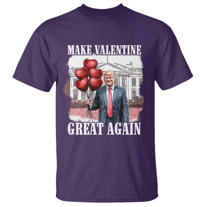 Happy Trump Valentines Day T Shirt Daddys Home White House 2025 Make Valentine Great Again TS10 Purple Print Your Wear