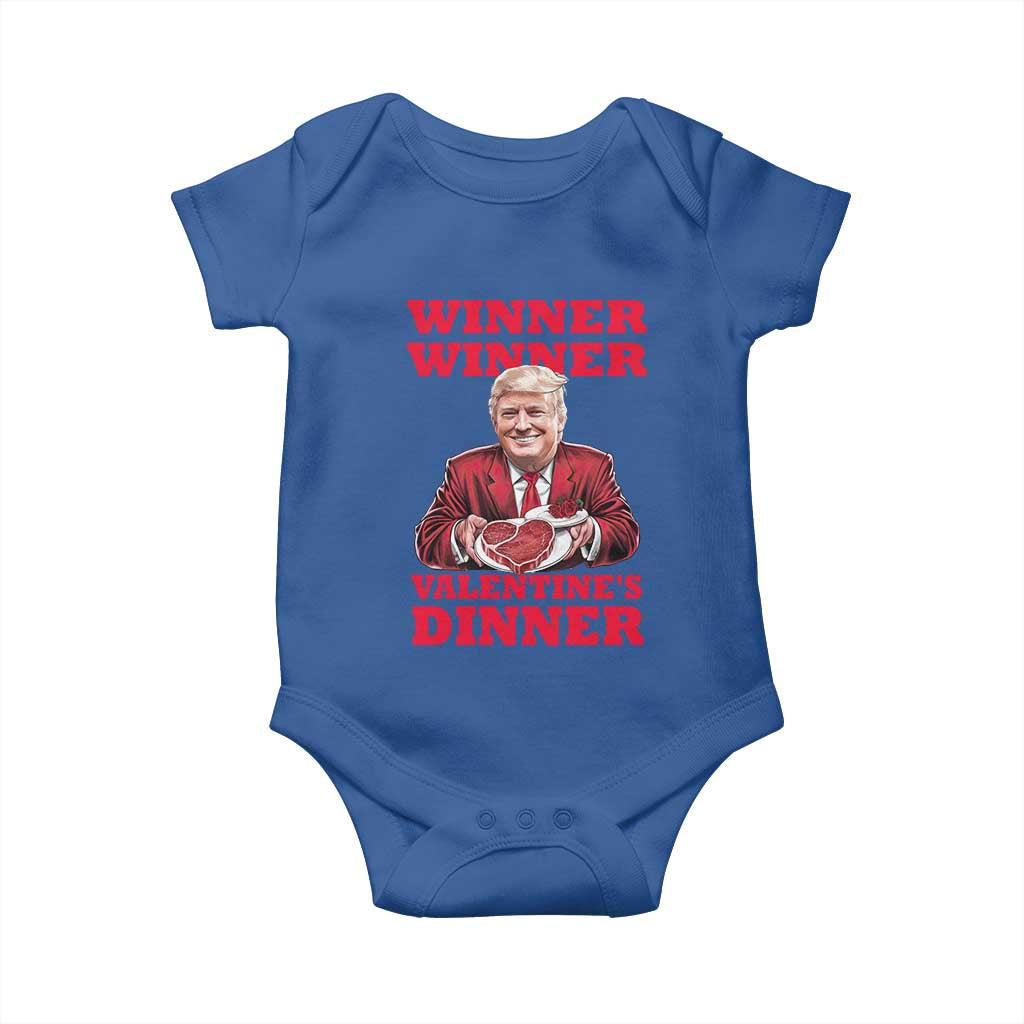 Trump Valentine Baby Onesie Winner Valentine Dinner TS10 Royal Blue Print Your Wear