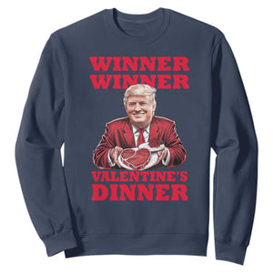 Trump Valentine Sweatshirt Winner Valentine Dinner TS10 Navy Print Your Wear