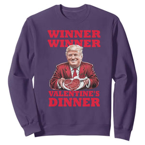 Trump Valentine Sweatshirt Winner Valentine Dinner TS10 Purple Print Your Wear