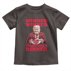 Trump Valentine Toddler T Shirt Winner Valentine Dinner TS10 Dark Chocolate Print Your Wear