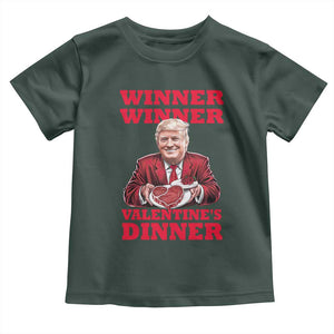 Trump Valentine Toddler T Shirt Winner Valentine Dinner TS10 Dark Forest Green Print Your Wear