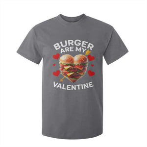 Funny Burger Is My Valentine Valentines Day Heart T Shirt For Kid TS10 Charcoal Print Your Wear