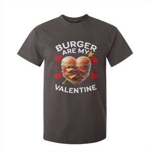Funny Burger Is My Valentine Valentines Day Heart T Shirt For Kid TS10 Dark Chocolate Print Your Wear