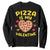 Pizza Is My Valentine Valentines Day Heart Pepperoni Lover Sweatshirt TS10 Black Print Your Wear