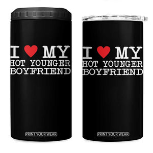 I Love My Hot Younger Boyfriend 4 in 1 Can Cooler Tumbler TS10 One Size: 16 oz Black Print Your Wear