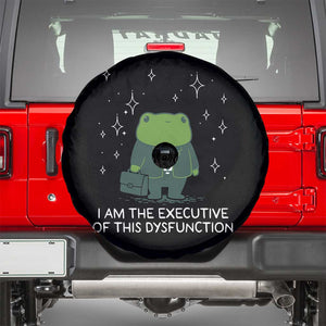 Funny Frog Spare Tire Cover I Am The Executive Of This Dysfunction TS10 Black Print Your Wear
