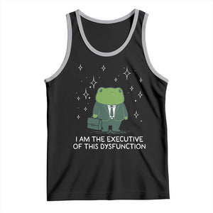 Funny Frog Tank Top I Am The Executive Of This Dysfunction TS10 Black Athletic Heather Print Your Wear