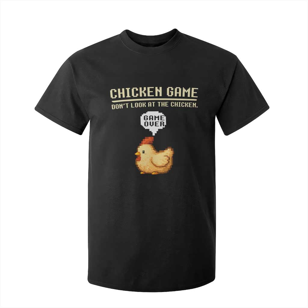 Funny Chicken T Shirt For Kid Game Dont Look At The Chicken TS10 Black Print Your Wear