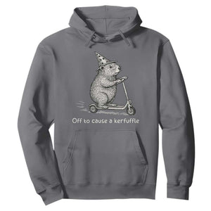 Funny Groundhog Off To Cause A Kerfuffle Hoodie TS10 Charcoal Print Your Wear