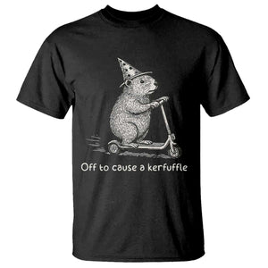 Funny Groundhog Off To Cause A Kerfuffle T Shirt TS10 Black Print Your Wear