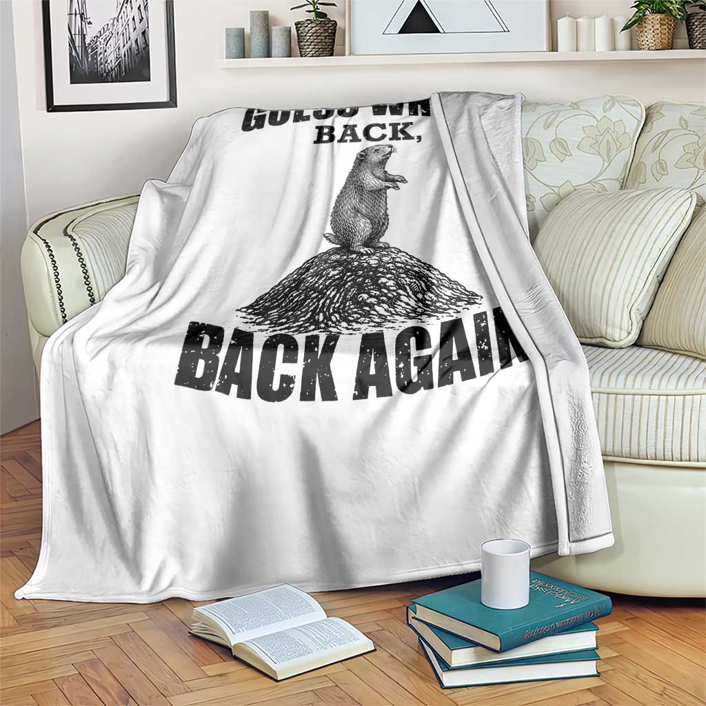 Funny Groundhog Day Throw Blanket Retro Guess Whos Back TS10 Print Your Wear