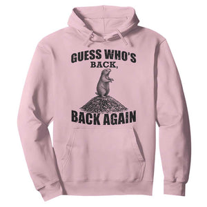 Funny Groundhog Day Hoodie Retro Guess Whos Back TS10 Light Pink Print Your Wear